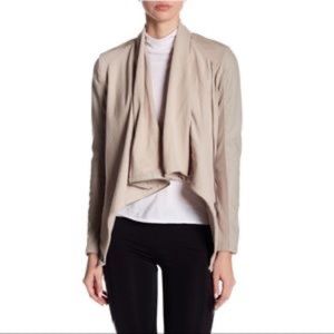 Blank NYC Faux Leather Moto Jacket Mixed Media